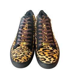 【新品】ENZO RAUDi レオパード 豹柄 起毛 スニーカー 27cm相当の画像