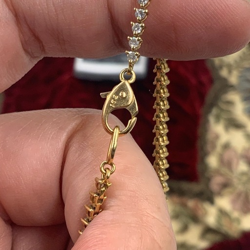 K18 テニスブレスレット　6.5g 1.52ct 約18cm