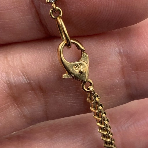 K18 テニスブレスレット　6.5g 1.52ct 約18cm