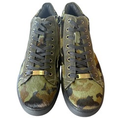 【新品】ENZO RAUDi カモフラ サイドジップ スニーカー 26cm相当の画像