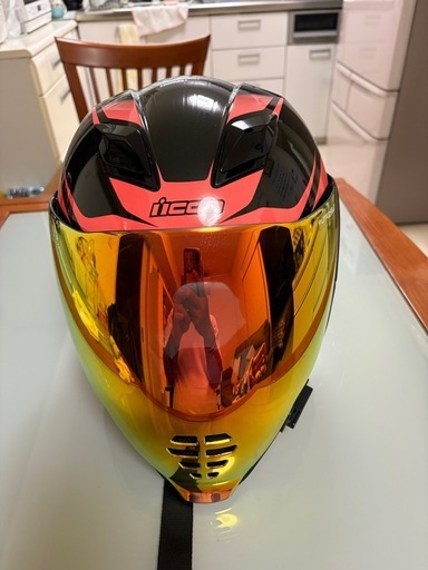 ICON フルフェイスヘルメット ミラーシールド