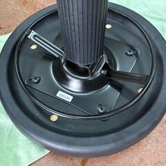 回転丸椅子　在庫３台有　径34㎝　高さ：37～50㎝　黒色　PUレザーの画像