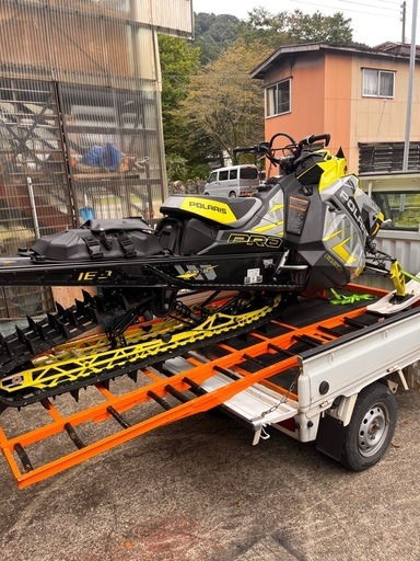 セル付き2020ポラリススノーモービル＆軽トラ＆スノーモービル用ラダーセット