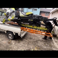 セル付き2020ポラリススノーモービル＆軽トラ＆スノーモービル用ラダーセットの画像