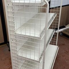 スチール製　4段　オカムラ製◆背面片面システム什器陳列棚 ◆幅970㎜高1200㎜ D570㎜  ドラックストアコンビニ等の画像