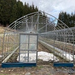ビニールハウスの骨組みの画像