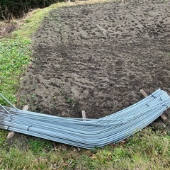 ビニールハウスの骨組みの画像