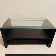 【サンキューセール中！】ガラスローテーブルの画像