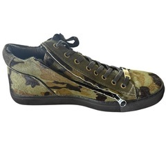 【新品】ENZO RAUDi カモフラ サイドジップ スニーカー 27cm相当の画像