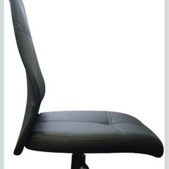 ナカバヤシ スリムOAレザーチェア ブラック SLC-001Dの画像