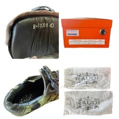 【新品】ENZO RAUDi カモフラ サイドジップ スニーカー 約27.5cmの画像