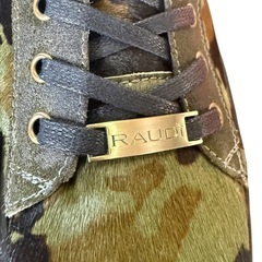 【新品】ENZO RAUDi カモフラ サイドジップ スニーカー 約27.5cmの画像