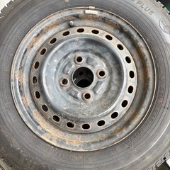 パッソ　155/80R13スタッドレスタイヤ+鉄ホイールの画像