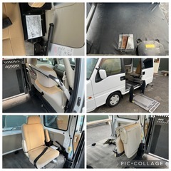 福祉車両 車椅子 電動昇降リフト 車検有 諸経費込 禁煙車スバル サンバー ディアス ワゴン の画像