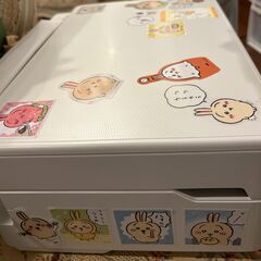 EPSON EW‑052A インクジェットプリンター ジャンク品 ちいかわ うさぎ シール大量貼付の画像