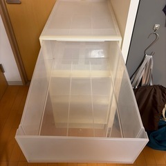 廃棄予定お早めに！無印良品　ポリプロピレン　衣装ケース　4個　収納ケースの画像