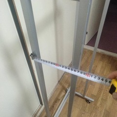 シルバー メタル ハンガーラック 店舗什器 ディスプレイスタンド キャスター付きの画像