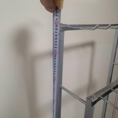 シルバー メタル ハンガーラック 店舗什器 ディスプレイスタンド キャスター付きの画像