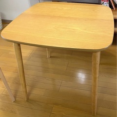 ダイニングテーブル　75cm 2人用　オークの画像