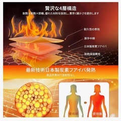 電熱ベスト　ヒーターベスト　メンズ　レディース　黒　L　の画像