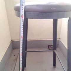 丸座面ハイスツール（ブラック）の画像