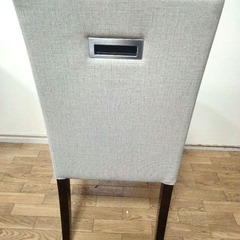 北欧風 グレー ファブリック ダイニングチェアの画像