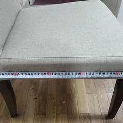 北欧風 グレー ファブリック ダイニングチェアの画像