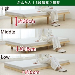 シングル用ベッドフレームの画像