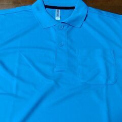 glimmer 半袖ポロシャツ　スカイブルー　Sサイズの画像