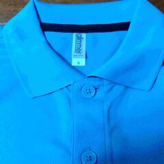 glimmer 半袖ポロシャツ　スカイブルー　Sサイズの画像