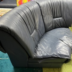コーナーソファー　単品  淡いブルーの画像