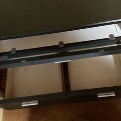 テレビ台（キャスター付き）引き出し2個付きの画像