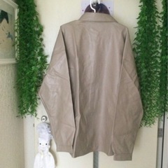 【決定】
『メンズフェイクレザージャケット』　　Lサイズの画像