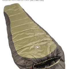 【Coleman】コールマン ノースリム スリーピングバッグ 寝袋 マミー型 シュラフ 収納袋付 -18度 冬用 大人用 208×81cmの画像