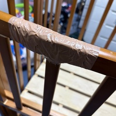 無料 ベビーベッドのみ 破損ありの画像