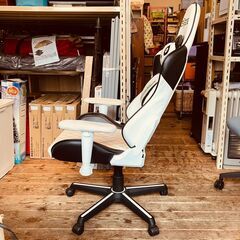 CS RACING ゲーミングチェア（パンダ）の画像