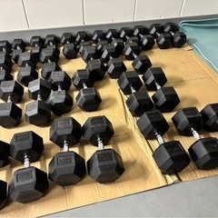 ヘックスラバーダンベルフルセットの画像