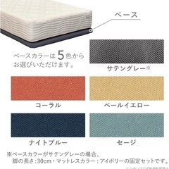 シモンズポケットダブルス　付属クッション2個の画像