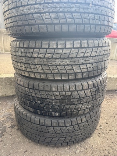 バリ山　DUNLOP ダンロップ　SJ8 225/65R17 スタッドレス　タイヤ　2021年製　17インチ