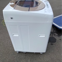 アース万代店　美品 シャープ 7.0kg全自動洗濯機 ES-SH7C-N 2024年製 穴なし槽 ほぐし運転 槽洗浄の画像