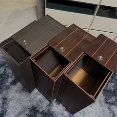 【3個セット】45L木製ゴミ箱  バスクペールシリーズ BOSKの画像