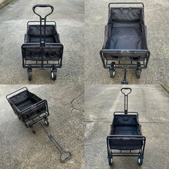 折りたたみ４輪キャリーカート・（ブラック）の画像