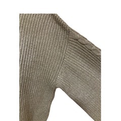 【美品】earth music&ecology ニットセーター  ベージュ フリーサイズの画像