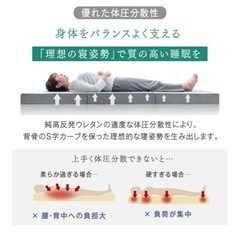 タンスのゲン洗える三つ折りシングルマットレス　グレー　10cm　高反発　の画像