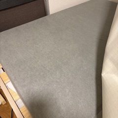 タンスのゲン洗える三つ折りシングルマットレス　グレー　10cm　高反発　の画像