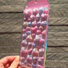 ハローキティコットンパフィーシールの画像