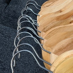 ハンガー　14本セット　木製　の画像