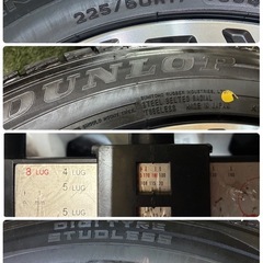225/60R17🌈ENKEI×スバル純正アルミ‼️ダンロップウィンターマックスSJ8+🌈スタッドレス4本セット🌈SK9 フォレスター等の画像