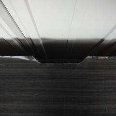 黒のテレビ台　キャスター付きなので移動や背面の掃除が楽です。の画像