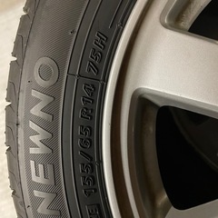 夏タイヤ155/65R14 2025製のタイヤの画像